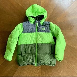 Northface boys size 7 reversible winter coat